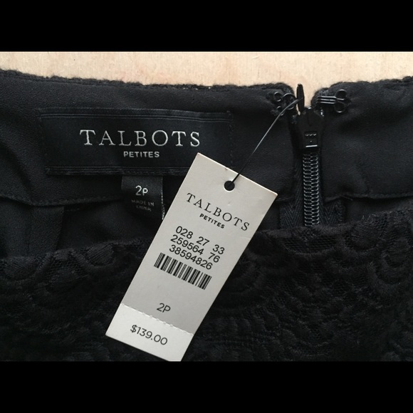Talbots Scallop Lace Black Skirt. - Picture 10 of 11